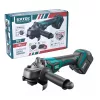 Extol Industrial akkus sarokcsiszológép, Share20V, 20V, Li-ion, 1db akku, 1db töltő, 4000 mAh, 12