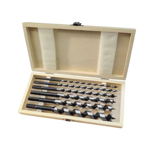 Extol Premium fafúró készlet fadobozban 6 részes 6-20mm fadobozban