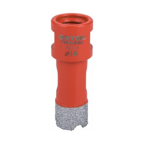 Extol Premium körkivágó csempére, gyémánt vágóél 18mm × M14, sarokcsiszolóba fogható