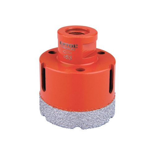 Extol Premium körkivágó csempére, gyémánt vágóél 53mm × M14, sarokcsiszolóba fogható