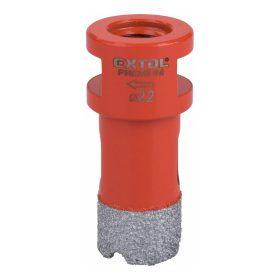   Extol Premium körkivágó csempére, gyémánt vágóél 22mm × M14, sarokcsiszolóba fogható