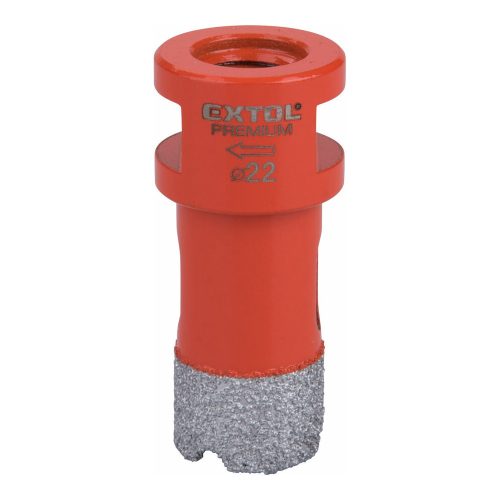Extol Premium körkivágó csempére, gyémánt vágóél 22mm × M14, sarokcsiszolóba fogható