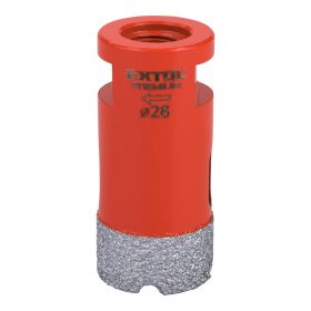   Extol Premium körkivágó csempére, gyémánt vágóél 28mm × M14, sarokcsiszolóba fogható