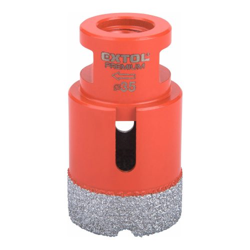 Extol Premium körkivágó csempére, gyémánt vágóél 35mm × M14, sarokcsiszolóba fogható