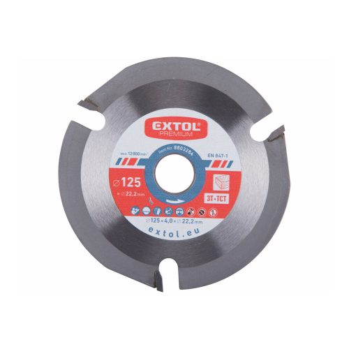 Extol Premium körfűrészlap fához 125x22,2x4mm 3 fog