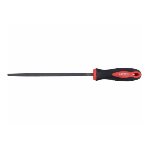 Extol Premium fémreszelő 200mm négyszög, T12 acél, vágat 2, finom, TPR gumis műanyag nyél