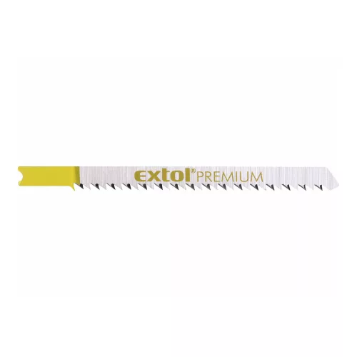 Extol Premium dekopírlap, 5db, univerzális befogás, HCS; 75×8×1,5mm, 2,5mm fogtáv, köszörült, for