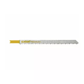   Extol Premium dekopírlap, 5db, univerzális befogás, HCS; 126×9×1,5mm, 4mm fogtáv, kösz. fogak, eg