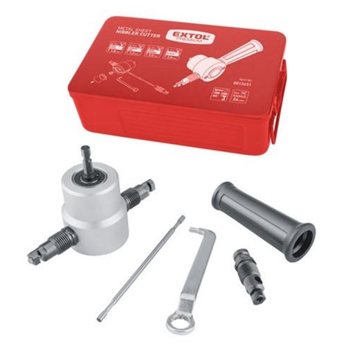 Extol Premium fúrógéppel hajtható mechanikus lemezvágó/lyukasztó fej