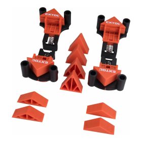 Extol Premium derékszög szorító csipesz készlet 4 db