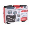 Extol Premium racsnis csillagkulcs készlet 11db; cserélhető betétekkel: 8-19mm CrV. 72 foggal, 2 irányú forgás