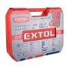 Extol Premium szerszám és dugókulcs készlet,100db; 1/4", és 1/2" racs.kar (45 fog), cs-v kulcs, c