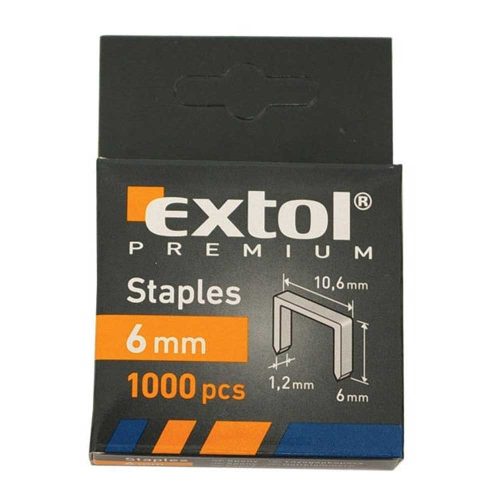 Extol Premium tűzőgépkapocs profi 8mm 1000db