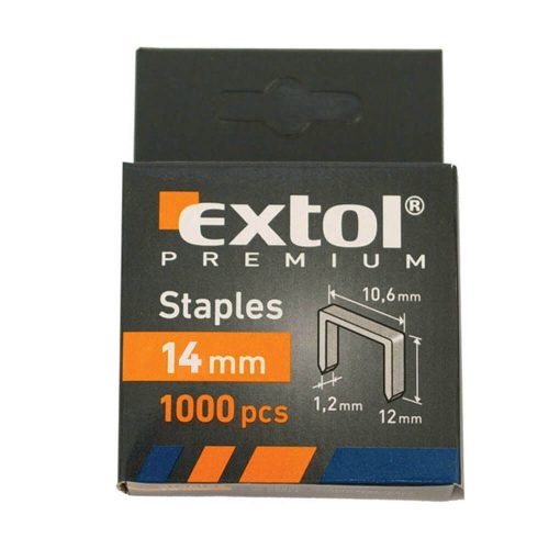 Extol Premium tűzőgépkapocs profi 14mm 1000db
