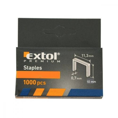 Extol Premium tuzogépkapocs 8mm 1000db