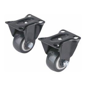   Extol Premium készülékgörgő 2 db, fix, fekete PVC, 40mm, max. teherbírás: 30 kg/db