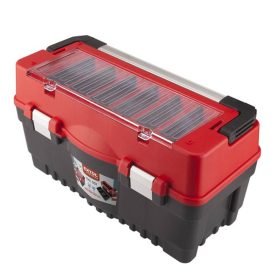   Extol Premium szerszámos láda alu nyél fém csat 595x289x328mm