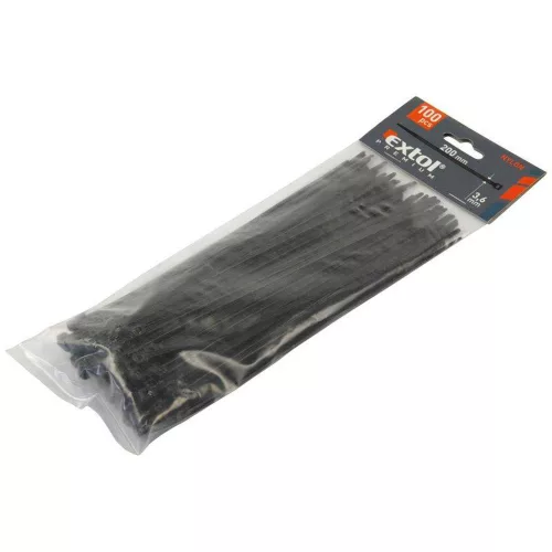 Extol Premium kábelkötegelő 12,0×900mm, fekete, 50db/cs