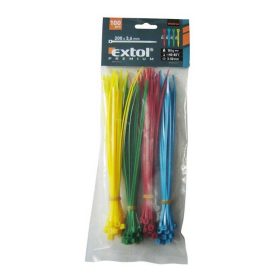 Extol Premium kábelkötegelő színes 3,6x200mm 100db