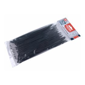   Extol Premium kábelkötegelő 3,6×200mm 100db, EXTRA, fekete nylon; UV-, sav- és lúgálló