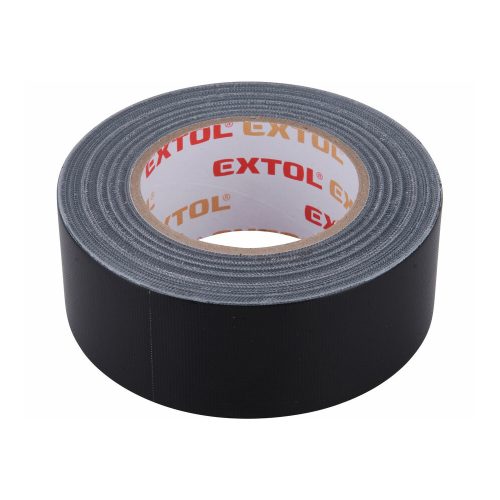 Extol Premium ragasztószalag textiles, fekete, 50mm×50m (hobby szalag / duckt tape)