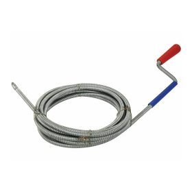   Extol Premium lefolyócső tisztító, 5m, 6mm átmérő, kézi tekerővel, tisztító körömmel, (1,9mm drót