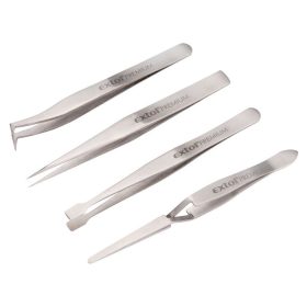 Extol Premium 4 részes rozsdamentes csipesz készlet