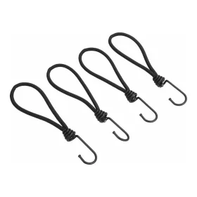   Extol Premium leszorító gumipók készlet 4 db, 18 cm × 6 mm, kampóval, erős Latex gumi