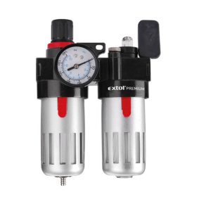  Extol Premium levegőelőkészítő nyomásszabályzóval 1/4" Max. 8Bar