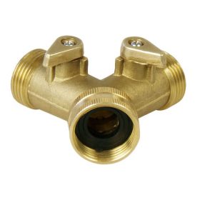 Extol Premium elzárható Y-csatlakozó réz 3/4"