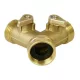 Extol Premium elzárható Y-csatlakozó réz 3/4"