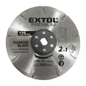   Extol Premium gyémántvágó tárcsa 2in1 125x20mm (8893020)
