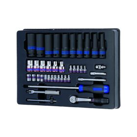   King Tony kézi 1/2" és 1/4" dugókészlet 40 részes (9-7540MR)