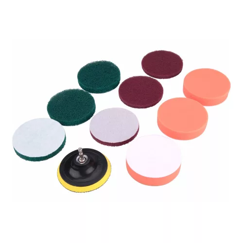 Extol 10 részes dörzsölő/csiszoló/polírozó készlet 1/4"x25mm