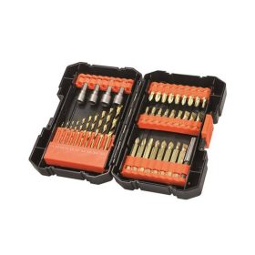   Black+Decker 41 darabos titánium fúró és csavarozó készlet A7227-XJ