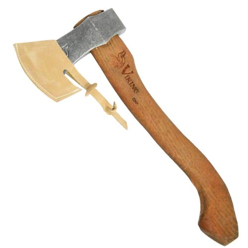 Viking balta bőr élvédővel kézzel faragott nyéllel 0,3kg