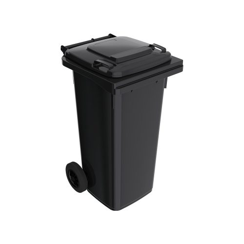 Háztartási műanyag szemetes kuka 120l szürke