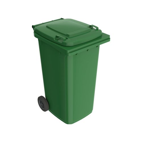Háztartási műanyag szemetes kuka 240l zöld