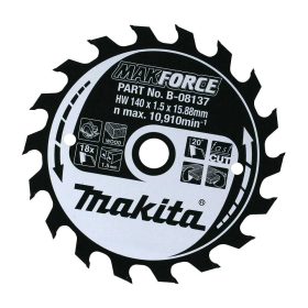   Makita Makforce körfűrészlap fához 140x15,88x1,5mm 18 fog