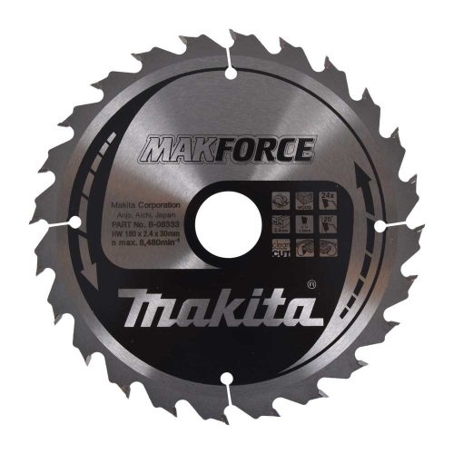 Makita Makforce körfűrészlap fához 180x30x2,4mm 24 fog