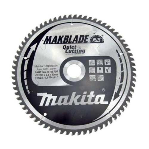 Makita Makblade Plus körfűrészlap fához 260x30x2,3mm 70 fog