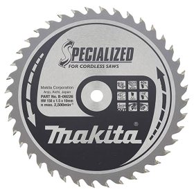   Makita körfűrészlap akkus géppel, fához 150x10x1,5mm 40 fog