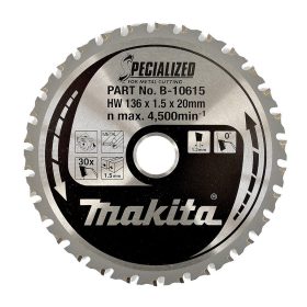Makita körfűrészlap acélhoz, fémhez 136x20x1,5mm 30 fog