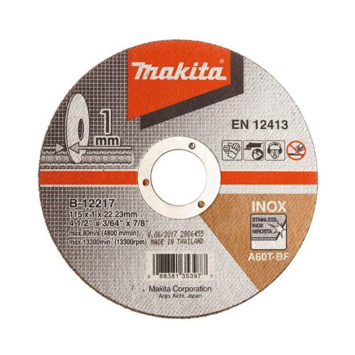 Makita vágókorong INOX 115x1,0x22,23mm