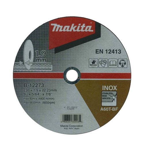 Makita vágókorong INOX 230x1,9x22,23mm
