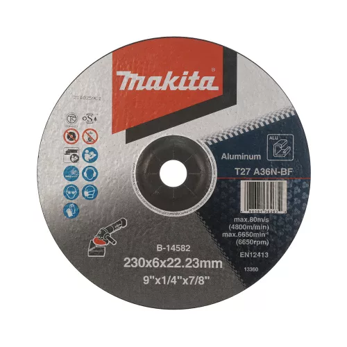 Makita csiszolótárcsa ALU 230x6mm