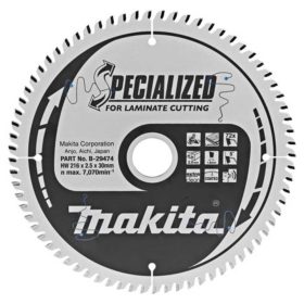 Makita körfűrészlap laminált laphoz 216x30x2,5mm 72 fog