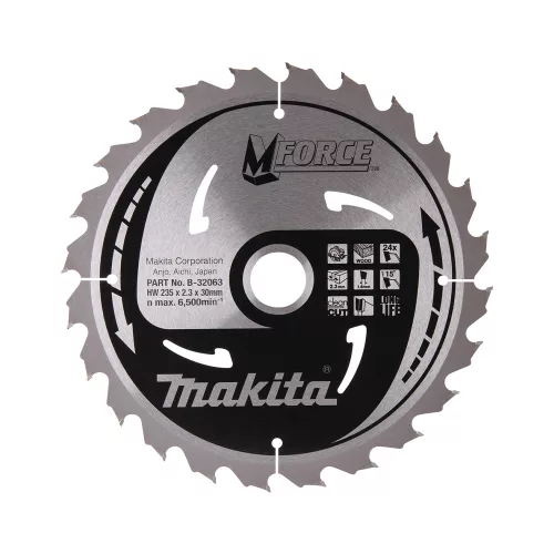 Makita Mforce körfűrészlap fához 235x30x2,3mm 24 fog