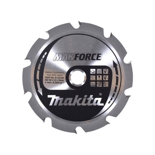Makita Makforce körfűrészlap fához 165x20x2mm 10 fog