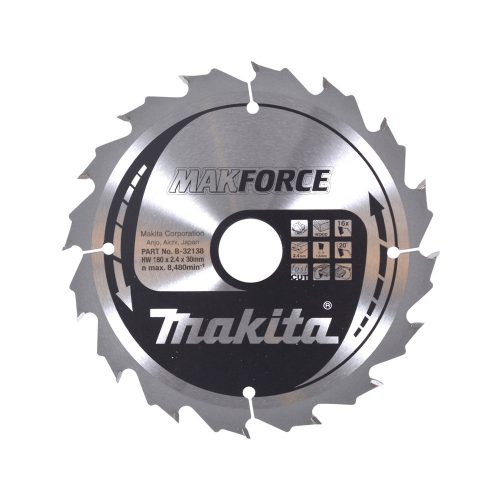 Makita Makforce körfűrészlap fához 180x30x2,4mm 16 fog